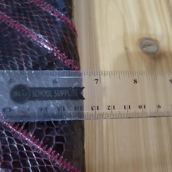 Snakeskin and leather purse by Ronay - Picture 7 of 7